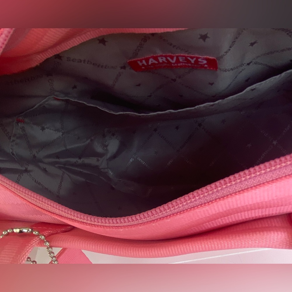 Vintage The Original Harvey’s Seatbelt Bag, Pink Seatbelt Shoulder Bag - Picture 9 of 10